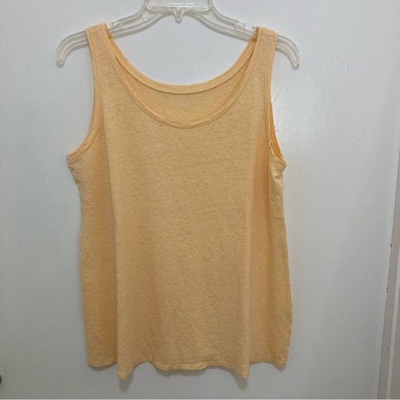 Eileen Fisher Peach to Orange Pastel Tunic with Tank Top lining. - Picture 8 of 15